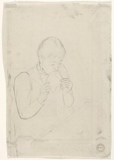 The Letter (verso), 1890-1891. Creator: Mary Cassatt (American, 1844-1926).