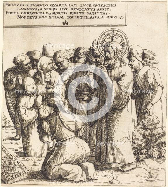 The Raising of Lazarus, 1545. Creator: Augustin Hirschvogel.