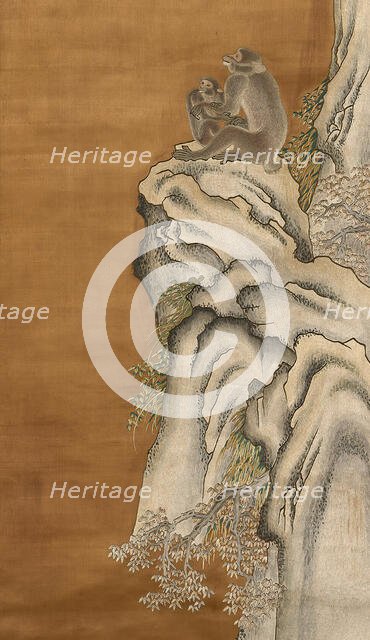 Scroll, China, Qing dynasty (1644-1911), c. 1860. Creator: Unknown.