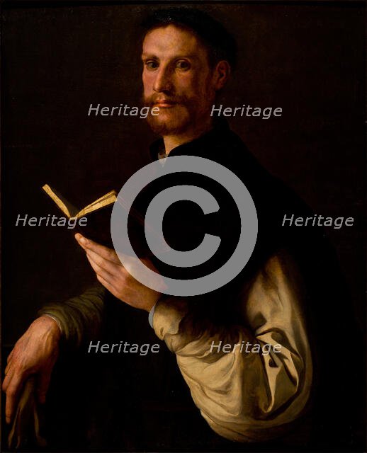 Portrait of a Man with a Book, 1540-1541. Creator: Pontormo, Jacopo da (Jacopo Carucci) (1494-1557).