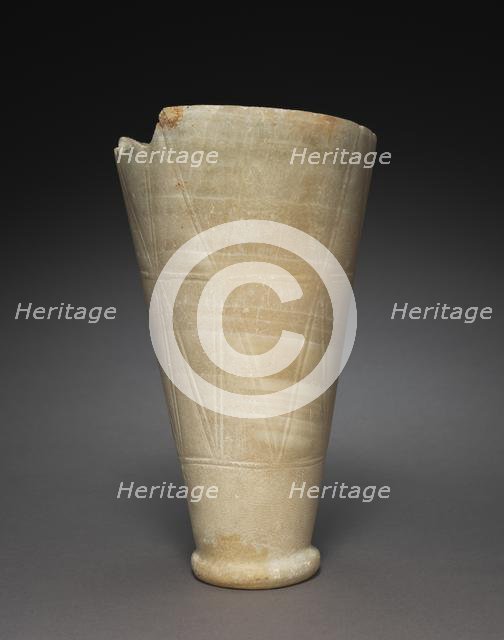 Tall Jar with Rope Patterns, 2647-2454 BC. Creator: Unknown.