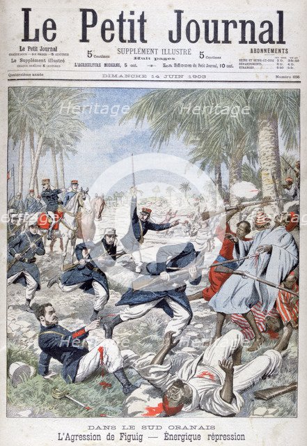 The forceful repression of Figuig, south-eastern Morocco, 1903. Artist: Unknown