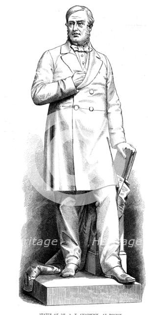 Statue of Dr. S. T. Chadwick, at Bolton, by C. B. Birch, 1873. Creator: Unknown.