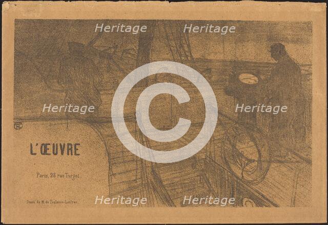 Prospectus Programme de l'Oeuvre, 1895. Creator: Henri de Toulouse-Lautrec.