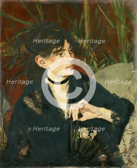 Berthe Morisot with a Fan, 1874.