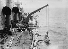 Boat Drill on USS Washington, between c1910 and c1915. Creator: Bain News Service.