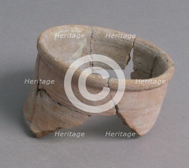 Fragment of a Pot Neck, Coptic, 4th-7th century. Creator: Unknown.