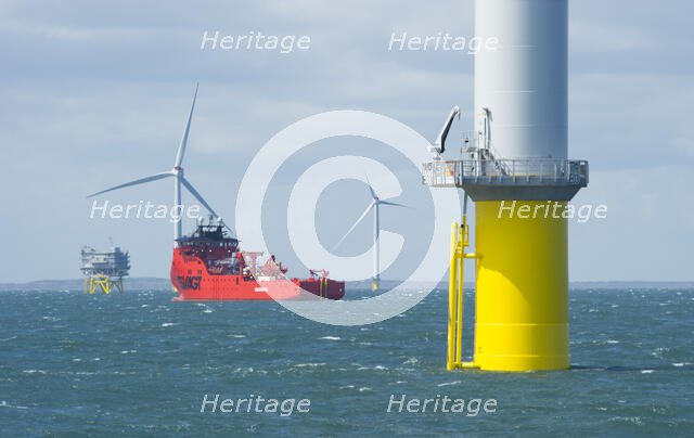 Westermost Rough Wind Farm, 2015. Creator: Alun Bull.