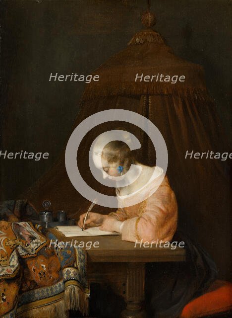 Woman Writing a Letter. Creator: Gerard Terborch II.