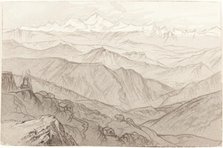 Mount Kinchinjunga (All Things Fair), 1874. Creator: Edward Lear.