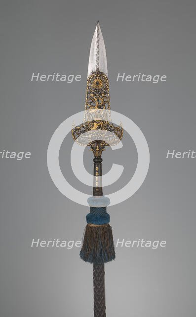Partisan Carried by the Bodyguard of Louis XIV, French, Paris, c1679. Creator: Jean Berain.