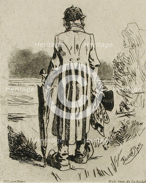 Mon Bourgmestre, 1875. Creator: Félicien Rops.