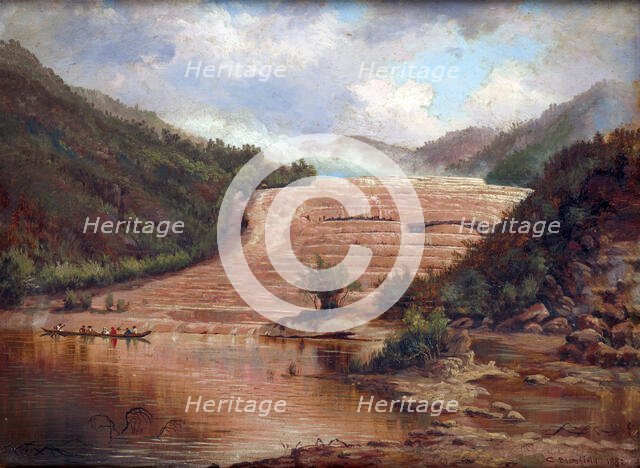 Pink Terraces, 1882. Creator: Charles Blomfield.