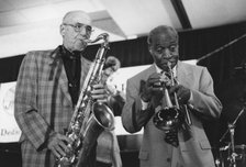 Flip Phillips and Joe Wilder, The March of Jazz, Clearwater Beach, Florida, 1997. Creator: Brian Foskett.