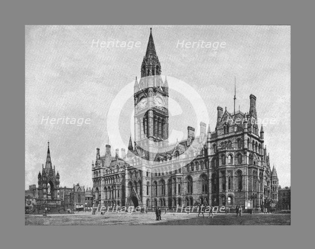 Manchester Town Hall, c1900. Artist: H Garside.