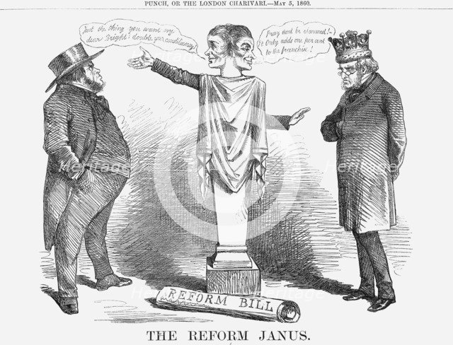 'The Reform Janus', 1860. Artist: Unknown