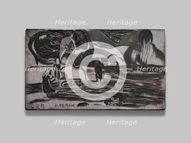 Maruru (Offerings of Gratitude), from the Noa Noa Suite, 1893/1894. Creator: Paul Gauguin.