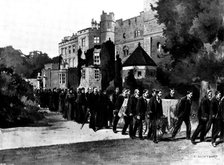 The Funeral of Mr. Gladstone: the procession leaving Hawarden Castle, 1898. Creator: Unknown.