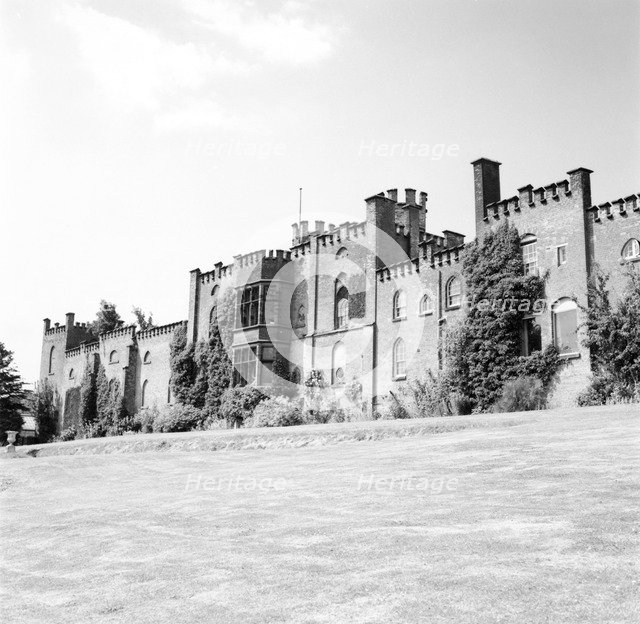 Bladen Castle, rear view, near Burton on Trent, Derbyshire, c1960s-1970s(?). Artist: H Brighouse