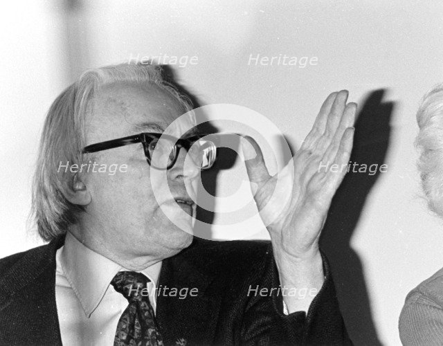 Michael Foot, Student March and Cuts in Education Service, London, 1975. Artist: Henry Grant