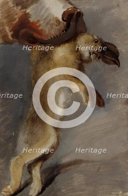 Study of a Hare, around 1815. Creator: Johann Peter Krafft.