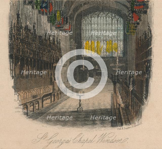 'St. George's Chapel Windsor', 19th century. Creators: Unknown, C&E Layton.