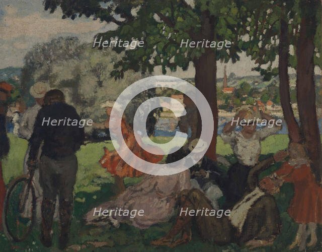 In the park, on the banks of the Seine, 1903-1905. Creator: André, Albert (1869-1954).