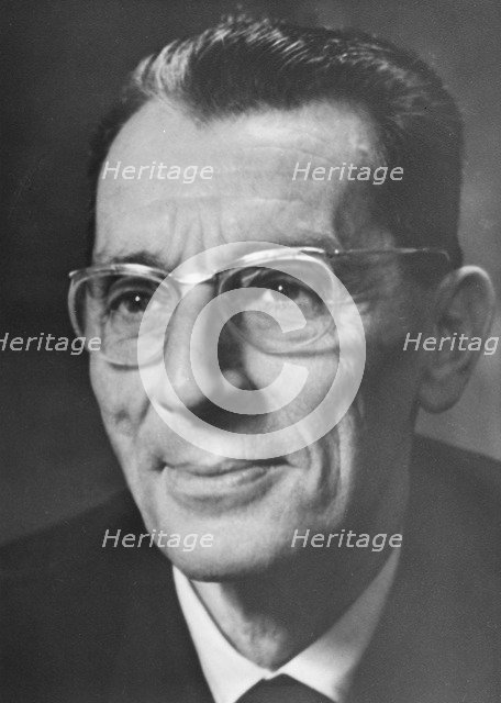 Frederic Joliot, French physicist. Artist: Unknown