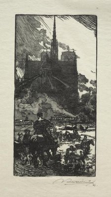 LAbreuvoir au Point St. Louis. Creator: Auguste Louis Lepère (French, 1849-1918).