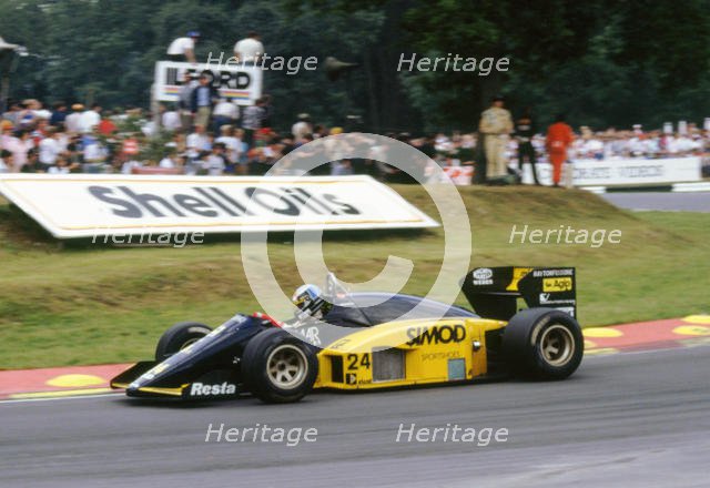 Minardi M85B, Alessandro Nannini, 1986 British Grand Prix, Brands Hatch. Creator: Unknown.