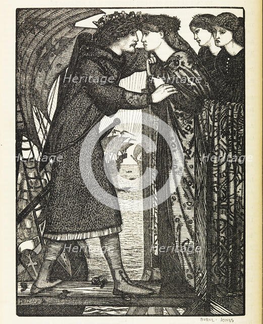 King Sigurd I the Crusader, 1862. Creator: Burne-Jones, Sir Edward Coley (1833-1898).