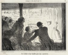 De l'utilité d'une famille pour une cantatrice, 1857. Creator: Honore Daumier.