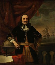 Portrait of Admiral Michiel Adriaenszoon de Ruyter (1607-1676), 1667. Creator: Bol, Ferdinand (1616-1680).