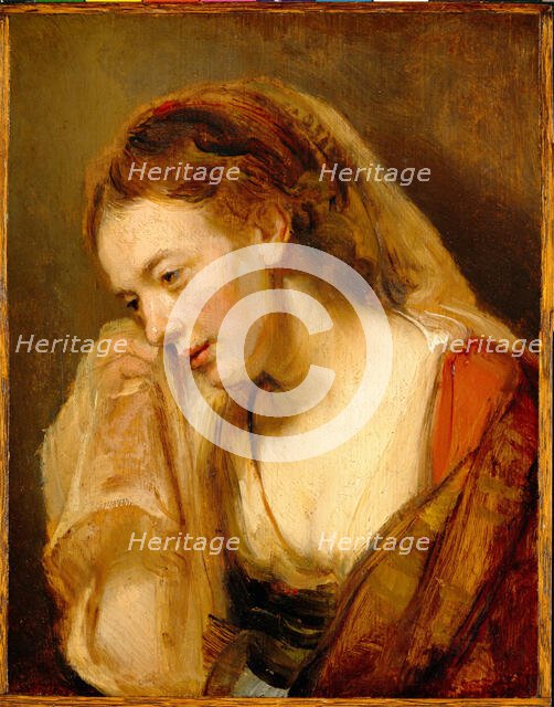 A Woman Weeping, mid- to late 1640s. Creator: School of Rembrandt Harmensz van Rijn.
