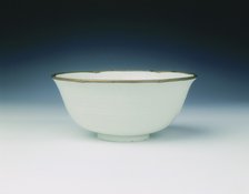 Qingbai bowl with pomegranate design, Yuan dynasty, China, early 14th century. Artist: Unknown