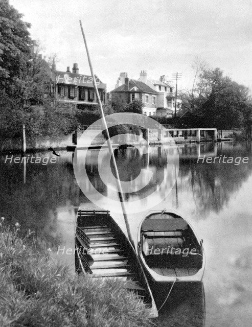 The Thames near Weybridge, Surrey, England, 1924-1926. Artist: Unknown