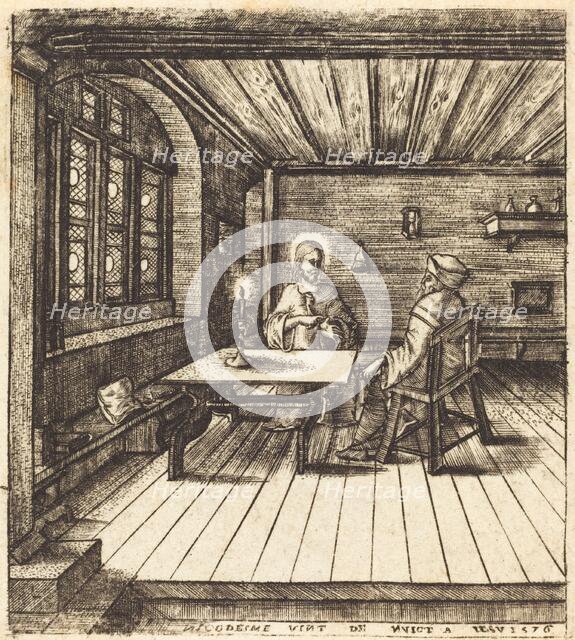 Nicodemus Comes to Christ by Night, 1576. Creator: Leonard Gaultier.