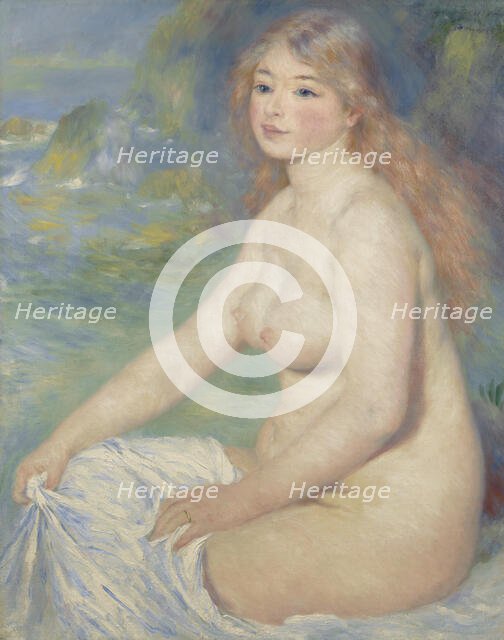 Blonde Bather, 1881. Creator: Pierre-Auguste Renoir.