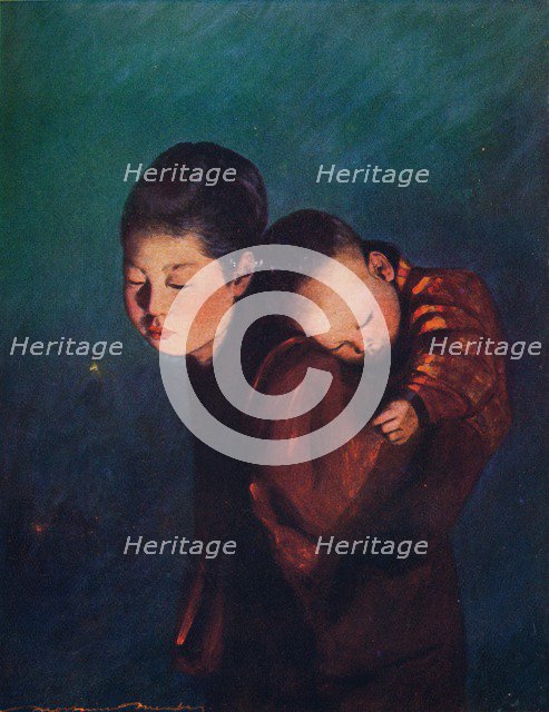 'Bearing a Burden', c1887, (1901). Artist: Mortimer L Menpes.