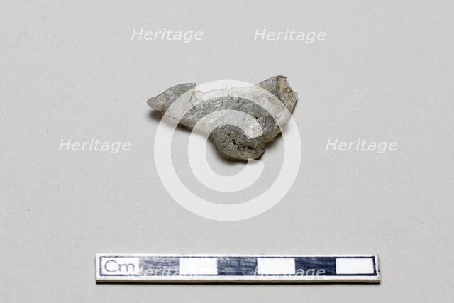 Glass fragment, early 17th-mid 18th century. Creator: Unknown.