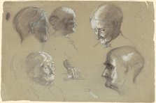 Studies of an Elderly Woman, c. 1870-1890. Creator: Enoch Wood Perry.