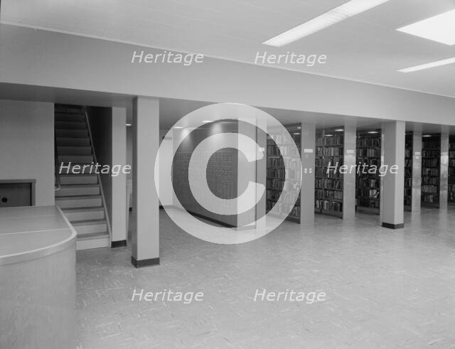 New Canaan Public Library, New Canaan, Connecticut, 1953. Creator: Gottscho-Schleisner, Inc.