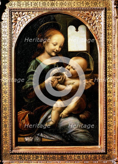'Madonna with a Flower', (Madonna Benois), 1478.  Artist: Leonardo da Vinci
