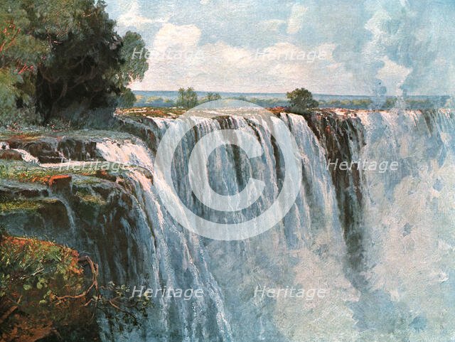 ''Vue des chutes Victoria (Zambeze); Afrique Australe', 1914. Creator: Unknown.