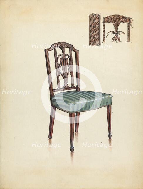 Side Chair, 1936. Creator: M. Rosenshield-von-Paulin.