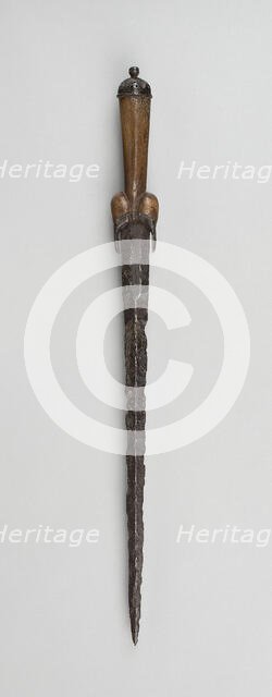 Ballock Dagger, Northern Europe, c. 1500. Creator: Unknown.