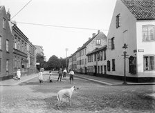 Street in Landskrona, Sweden, 1913. Artist: Unknown