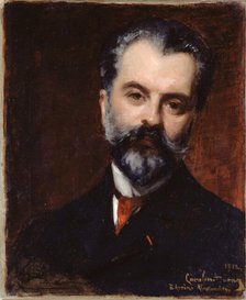Portrait of Arsene Alexandre (1859-1935), art historian and critic, 1902. Creator: Charles Emile Auguste Carolus-Duran.