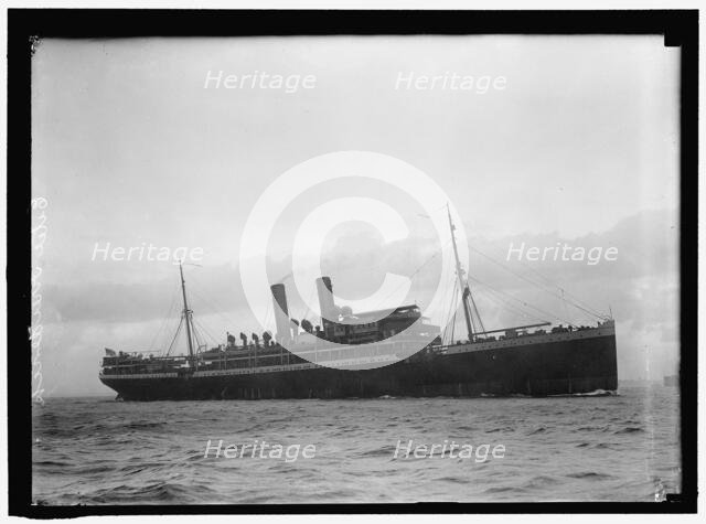 SS Prinz Eitel Friedric, between 1911 and 1920. Creator: Harris & Ewing.