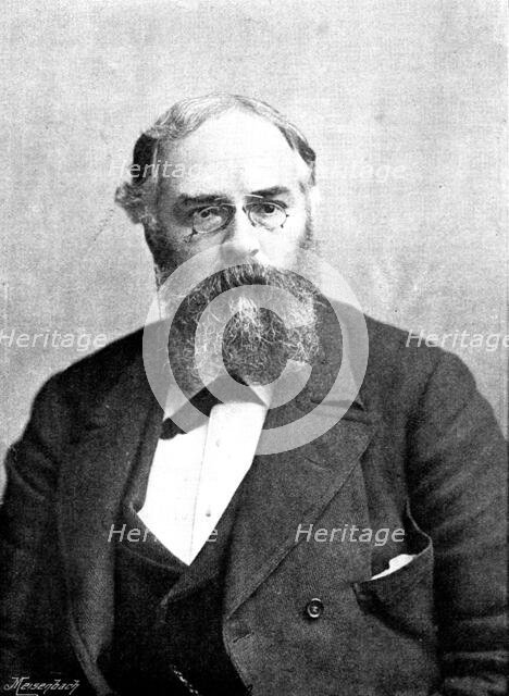Mr. Frederick York Powell, Regius Professor of Modern History at the University of Oxford, 1895. Creators: Russell & Sons, George Meisenbach.